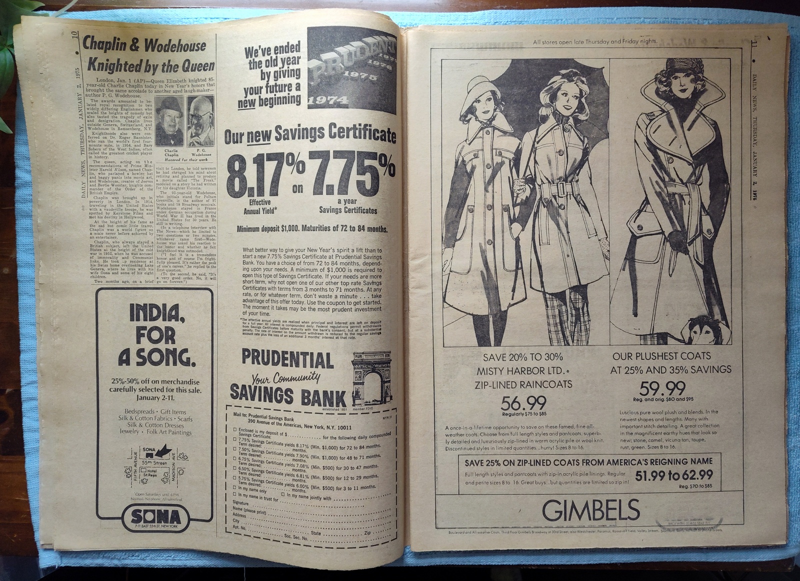 New York Daily News Jersey 2 January 1975 Mitchell Haldeman Watergate Guilty - Image 5