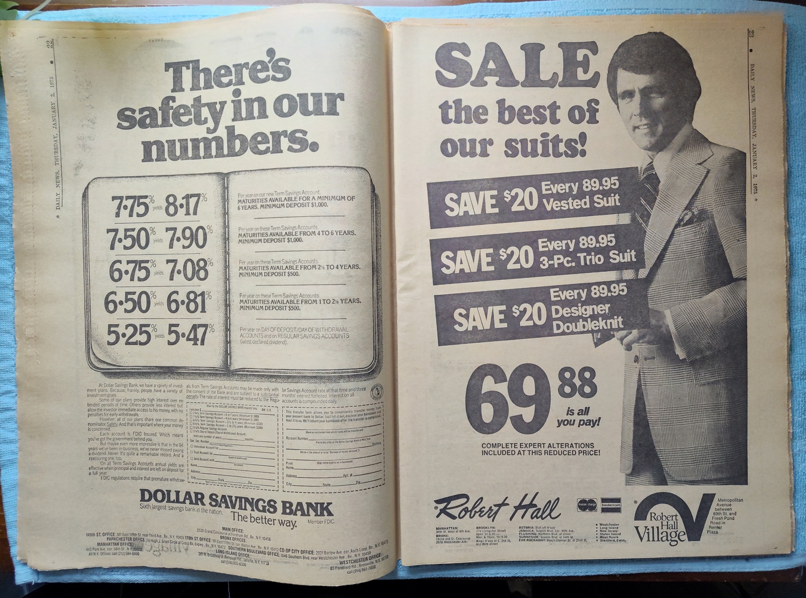 New York Daily News Jersey 2 January 1975 Mitchell Haldeman Watergate Guilty - Image 6