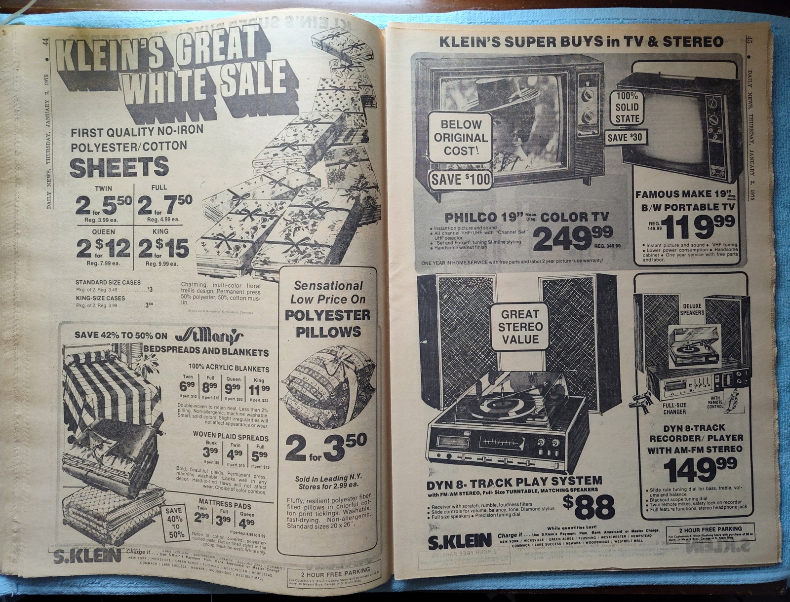 New York Daily News Jersey 2 January 1975 Mitchell Haldeman Watergate Guilty - Image 8