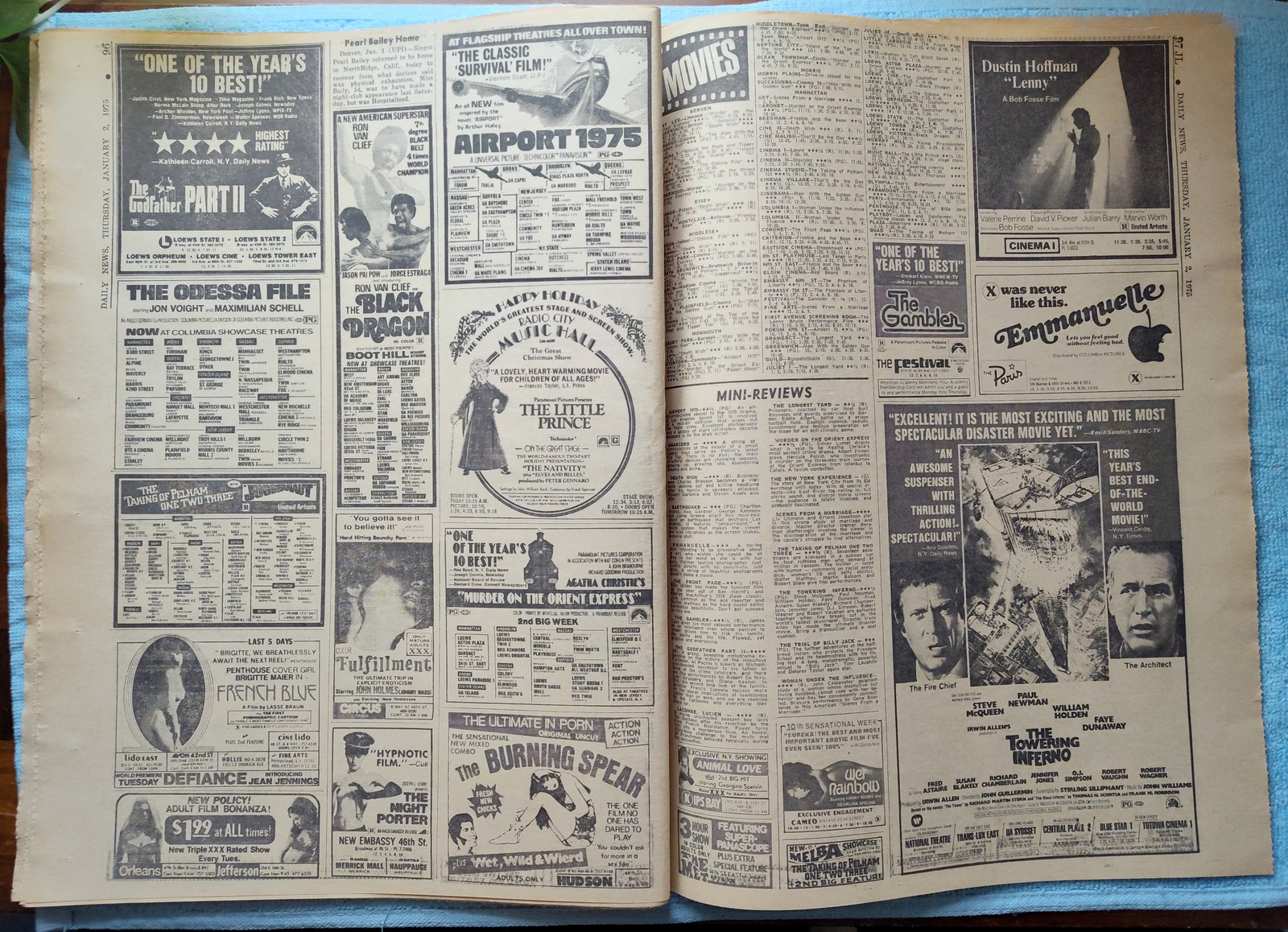 New York Daily News Jersey 2 January 1975 Mitchell Haldeman Watergate Guilty - Image 13