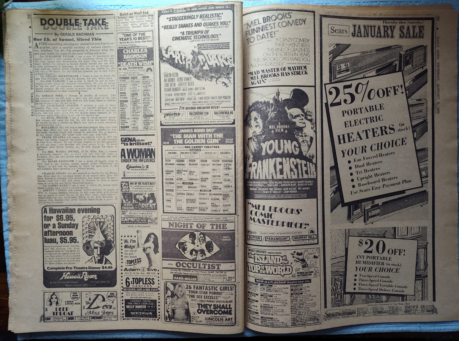 New York Daily News Jersey 2 January 1975 Mitchell Haldeman Watergate Guilty - Image 14