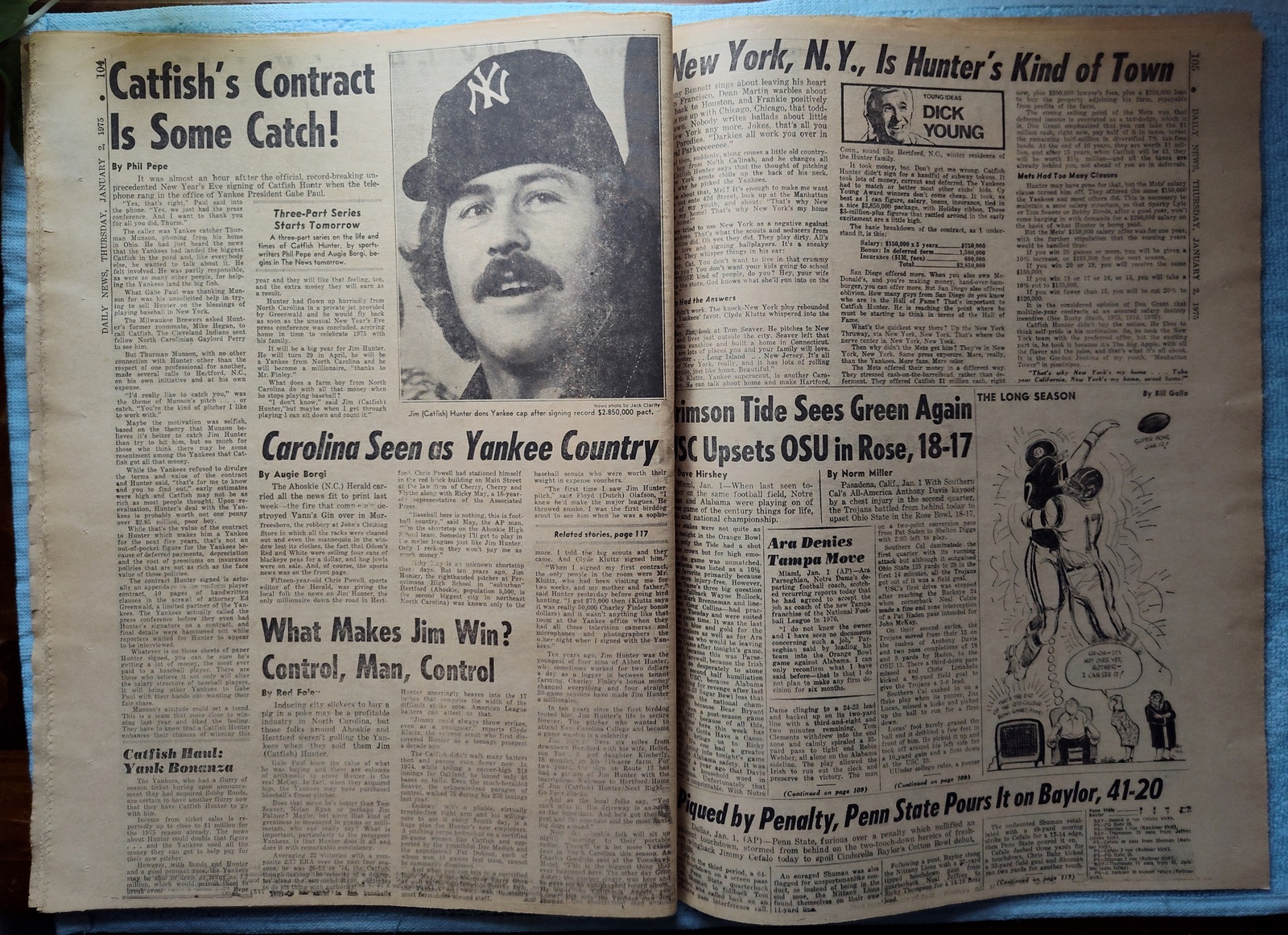 New York Daily News Jersey 2 January 1975 Mitchell Haldeman Watergate Guilty - Image 15