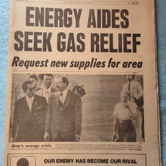 New York Daily News 25 June 1979 Gasoline Energy Crisis Carter Japan Summit ++