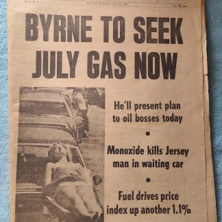 New York Daily News 27 June 1979 Gasoline Energy Crisis Carter Japan Summit ++