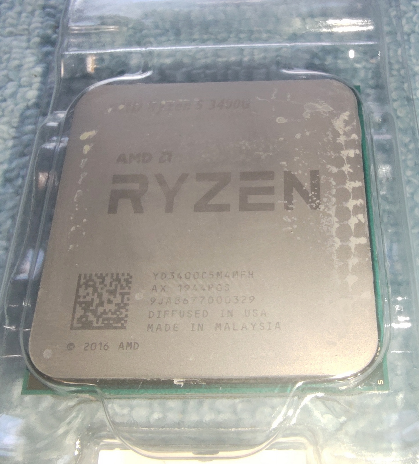 AMD Ryzen 5 3400G CPU Socket AM4 Processor YD3400C5M4MFH w/ New Heatsink Fan - Image 2