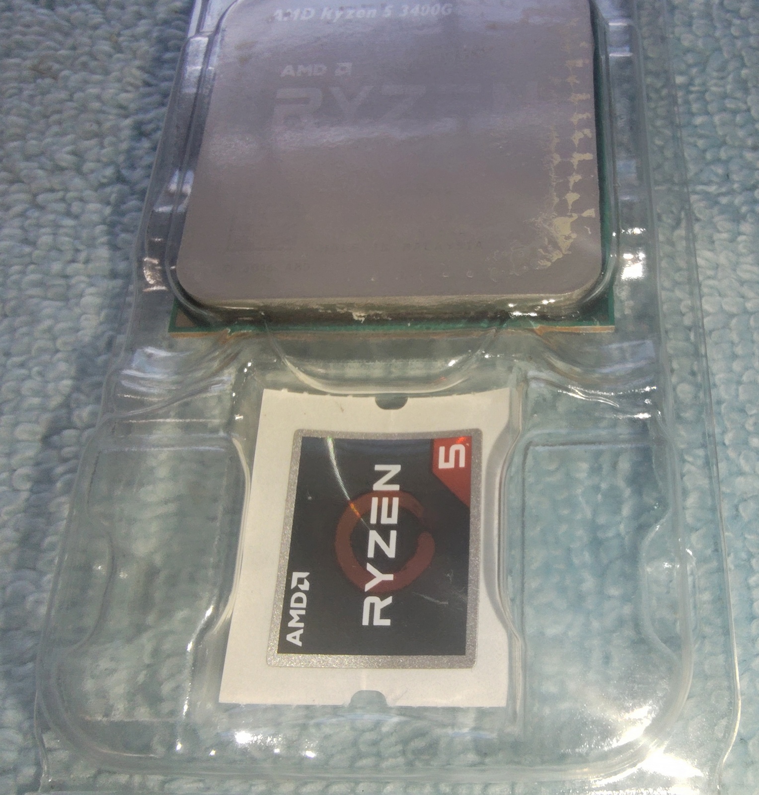 AMD Ryzen 5 3400G CPU Socket AM4 Processor YD3400C5M4MFH w/ New Heatsink Fan - Image 3