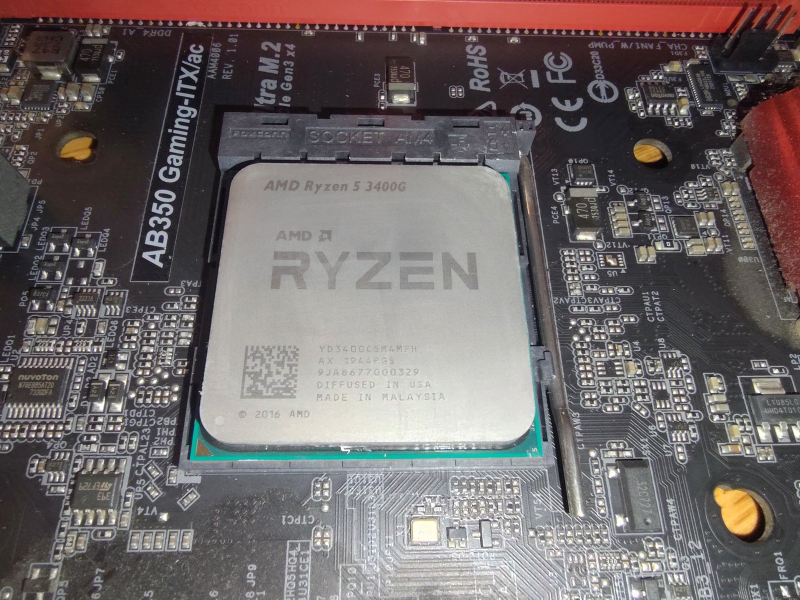 AMD Ryzen 5 3400G CPU Socket AM4 Processor YD3400C5M4MFH w/ New Heatsink Fan - Image 8