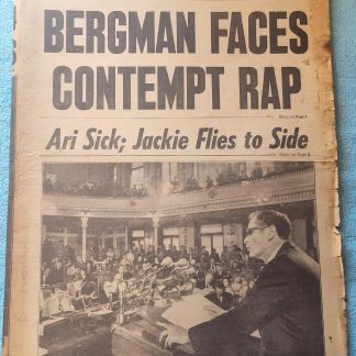 New York Daily News Jersey 5 February 1975 Joseph Kallinger Bernard Bergman Ford
