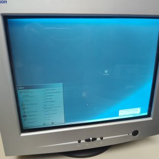 Envision 17" CRT Monitor Computer Screen 2002 VGA w/ Stand Smearing Parts/Repair