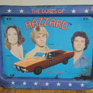 Dukes of Hazzard Metal Steel TV Tray Stand Bo Luke Daisy Duke General Lee 1981