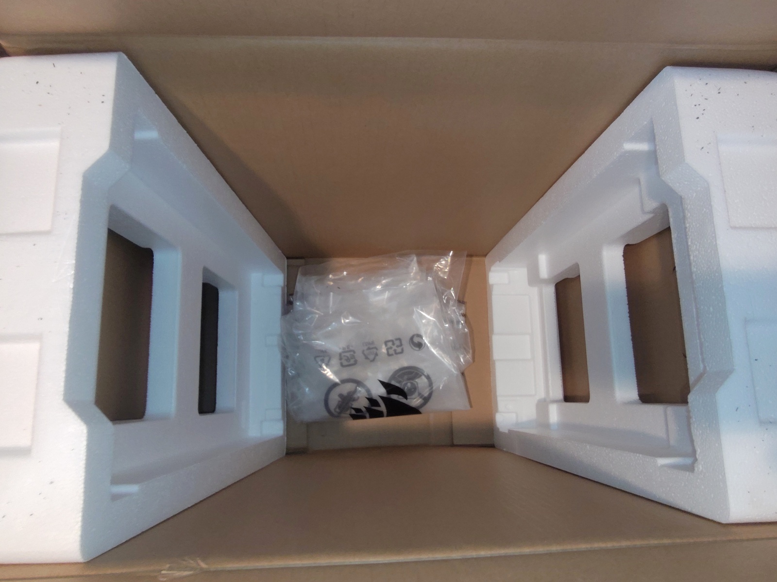 Original Shipping Box, Bag, Packing Foam for Black Corsair 4000D Airflow PC Case - Image 12