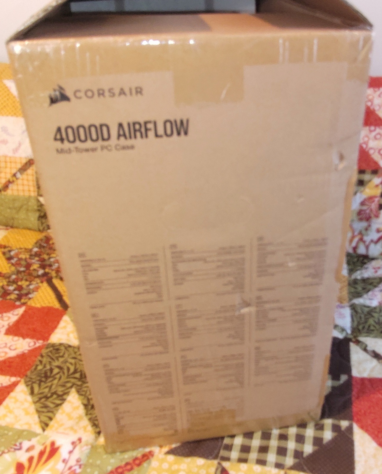 Original Shipping Box, Bag, Packing Foam for Black Corsair 4000D Airflow PC Case - Image 14