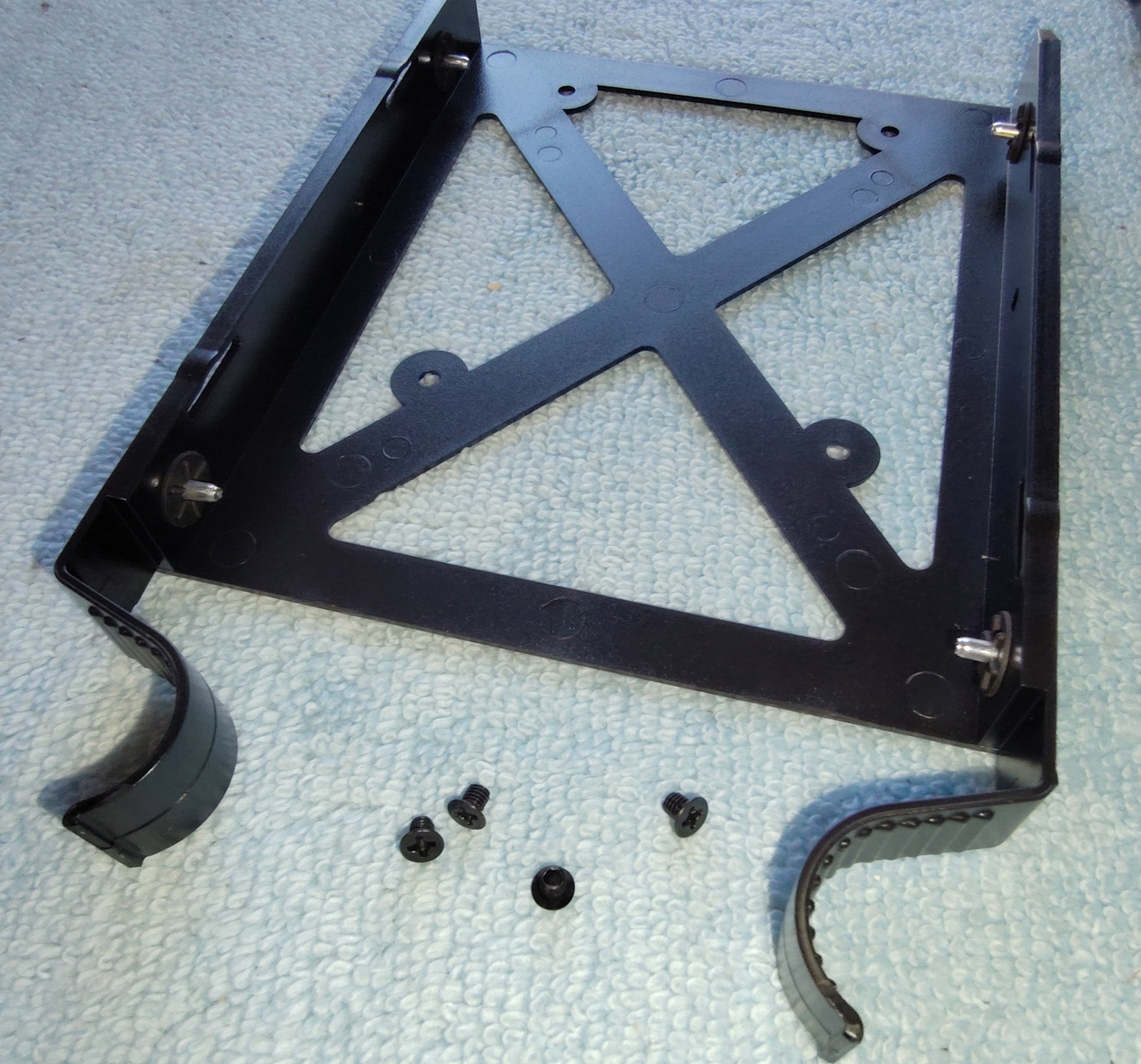 Black Steel 3.5" HDD Hard Disk Drive Bracket Holder 4 Corsair Vengeance C70 Case - Image 2