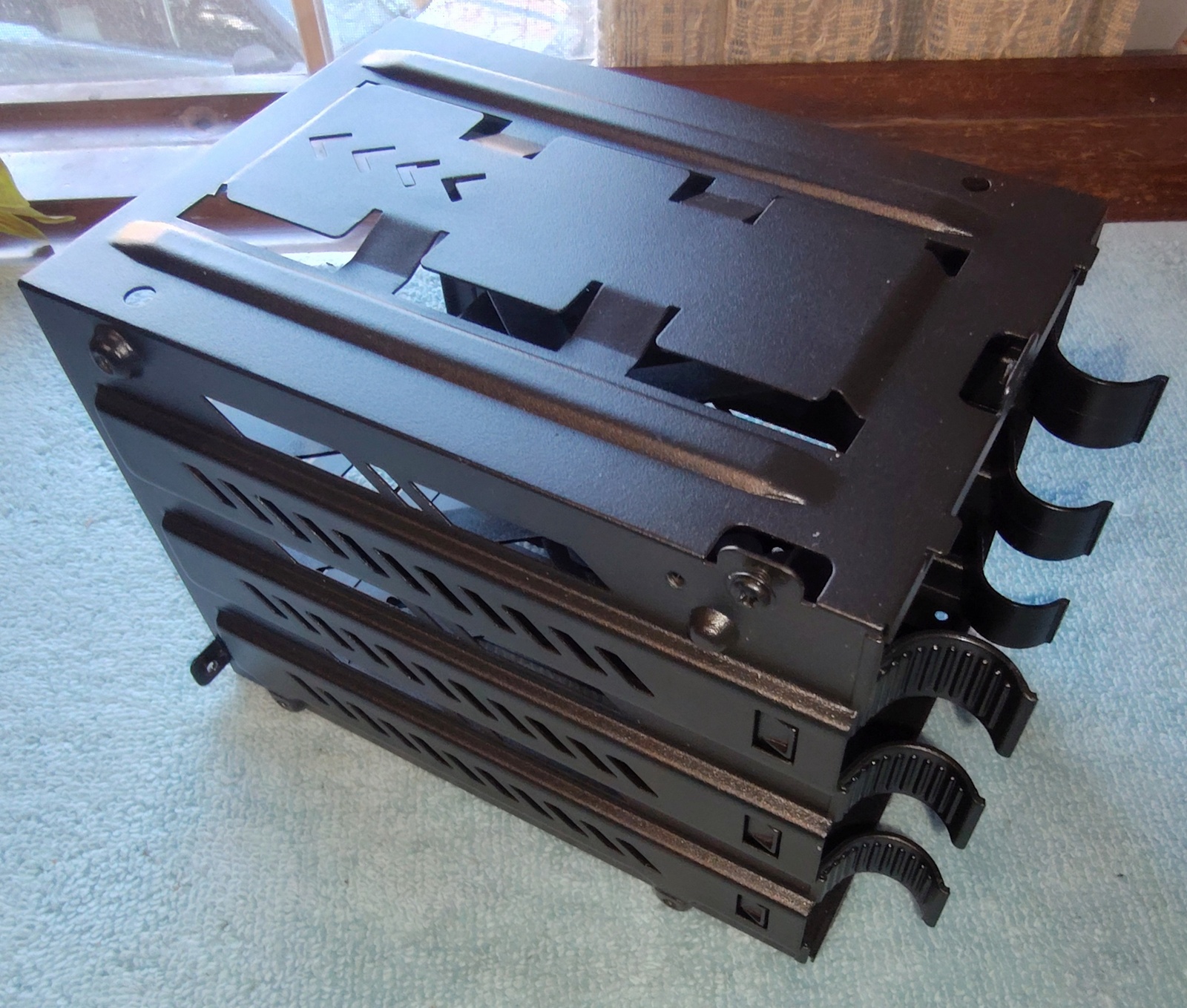 Black Steel 3.5" HDD Hard Disk Drive Bracket Holder 4 Corsair Vengeance C70 Case - Image 5