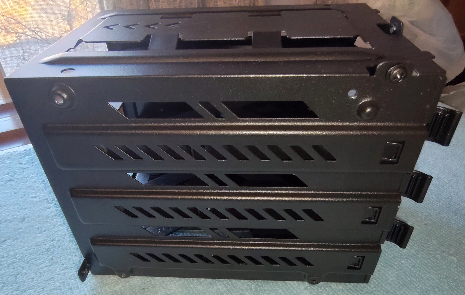 Black Steel 3.5" HDD Hard Disk Drive Bracket Holder 4 Corsair Vengeance C70 Case - Image 6