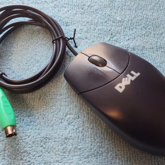 Dell Logitech PS2 PS/2 3 Button Black Ball Type Roller Scroll Mouse M-S69 0W1668