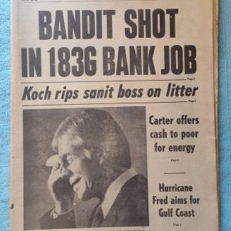 New York Daily News 13 September 1979 Jimmy Carter Carl Yastrzemski 3000th Hit +