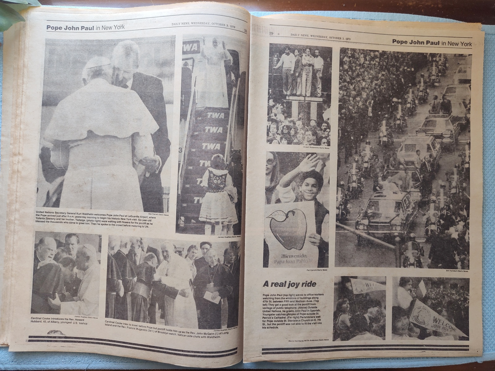 New York Daily News 3 October 1979 Pope John Paul II Visits NYC, Don Sutton ++ - Image 11