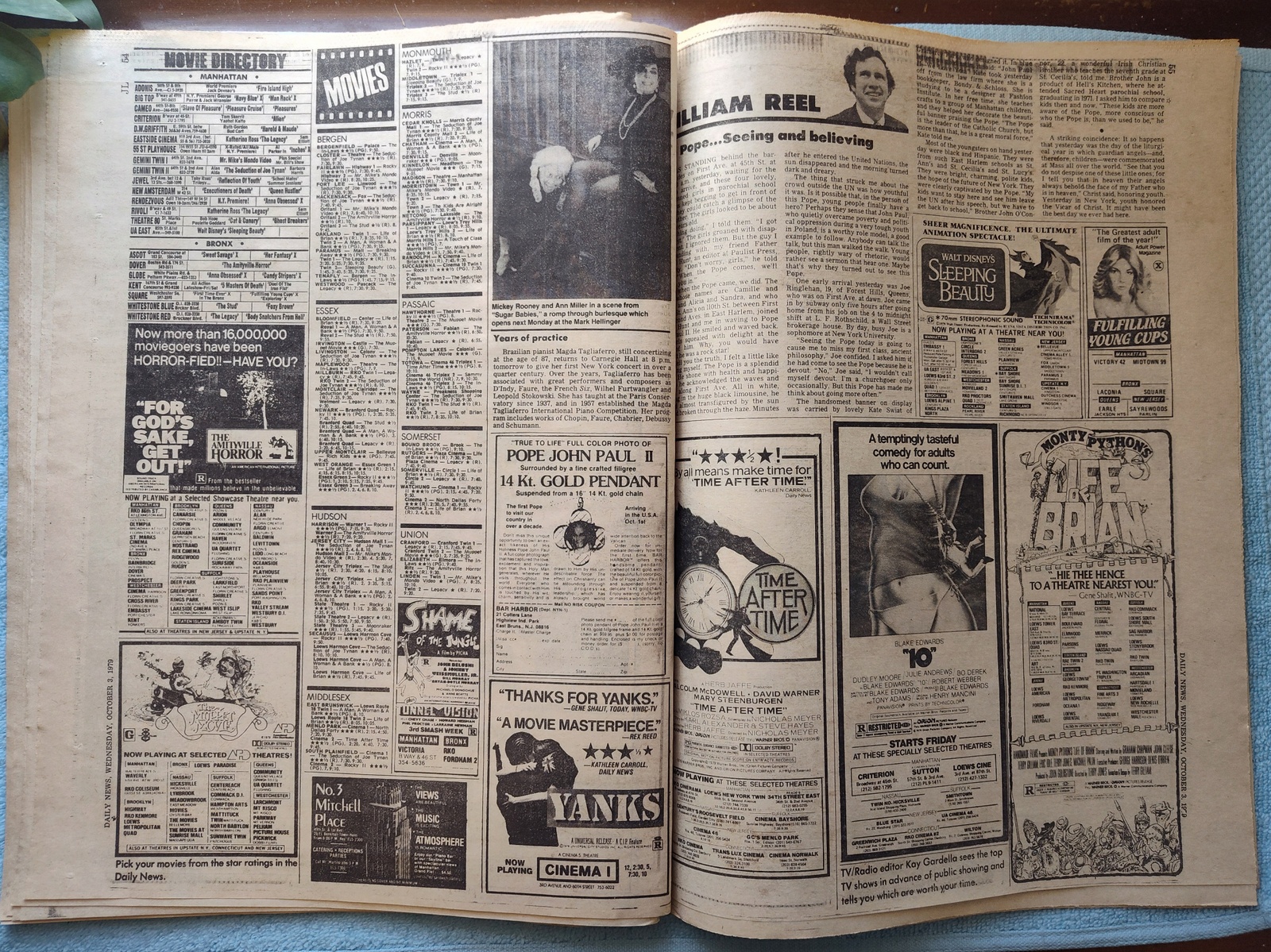 New York Daily News 3 October 1979 Pope John Paul II Visits NYC, Don Sutton ++ - Image 15