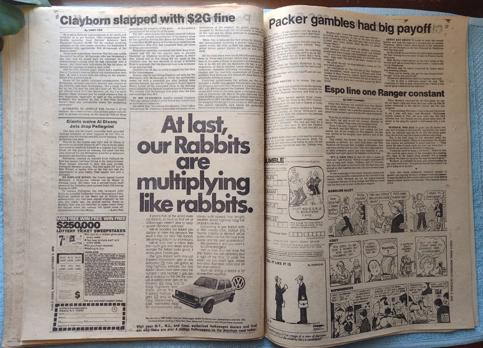 New York Daily News 3 October 1979 Pope John Paul II Visits NYC, Don Sutton ++ - Image 17