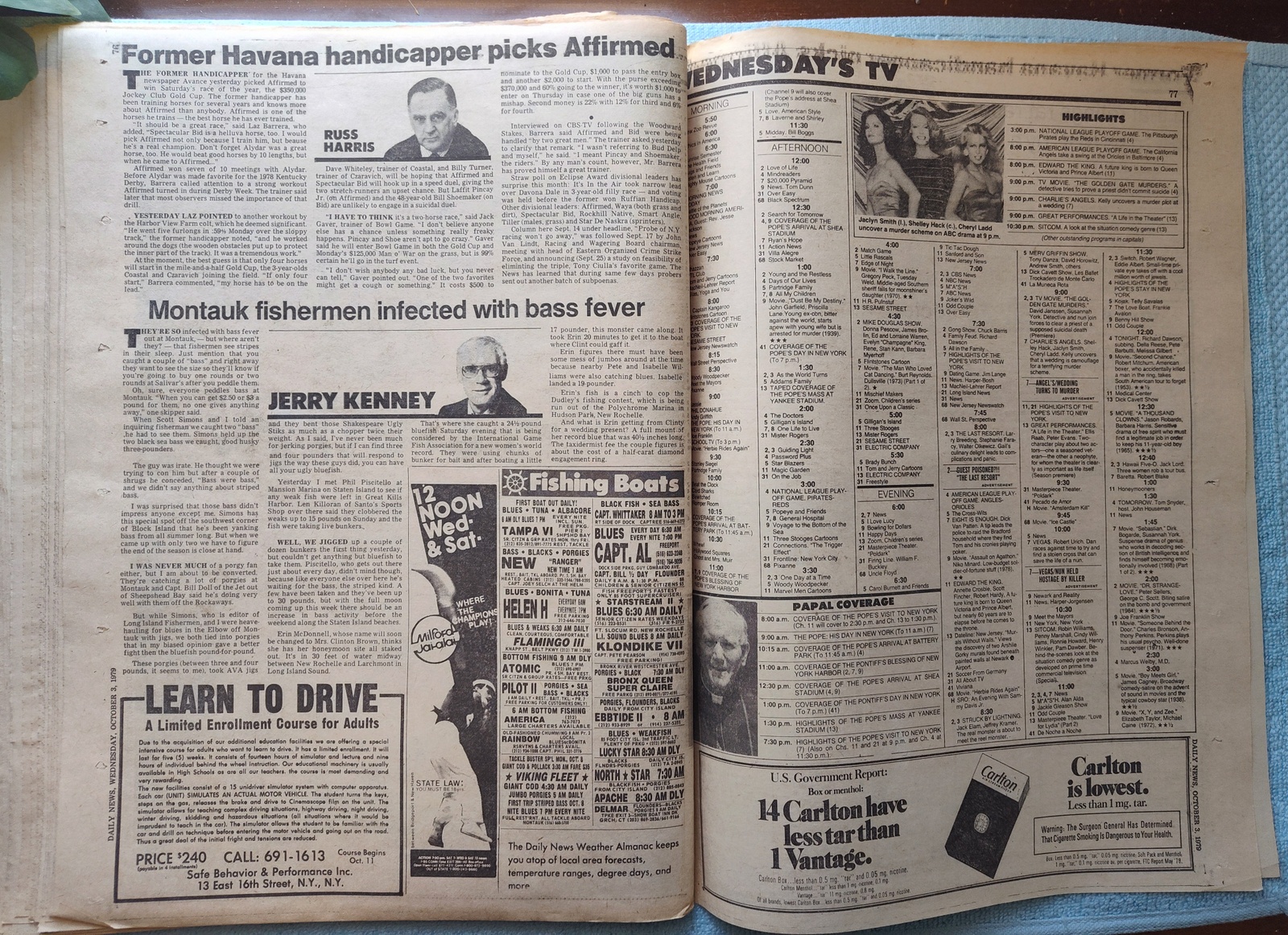 New York Daily News 3 October 1979 Pope John Paul II Visits NYC, Don Sutton ++ - Image 18