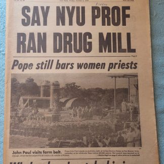 New York Daily News 5 October 1979 Pope John Paul II Visits Midwest