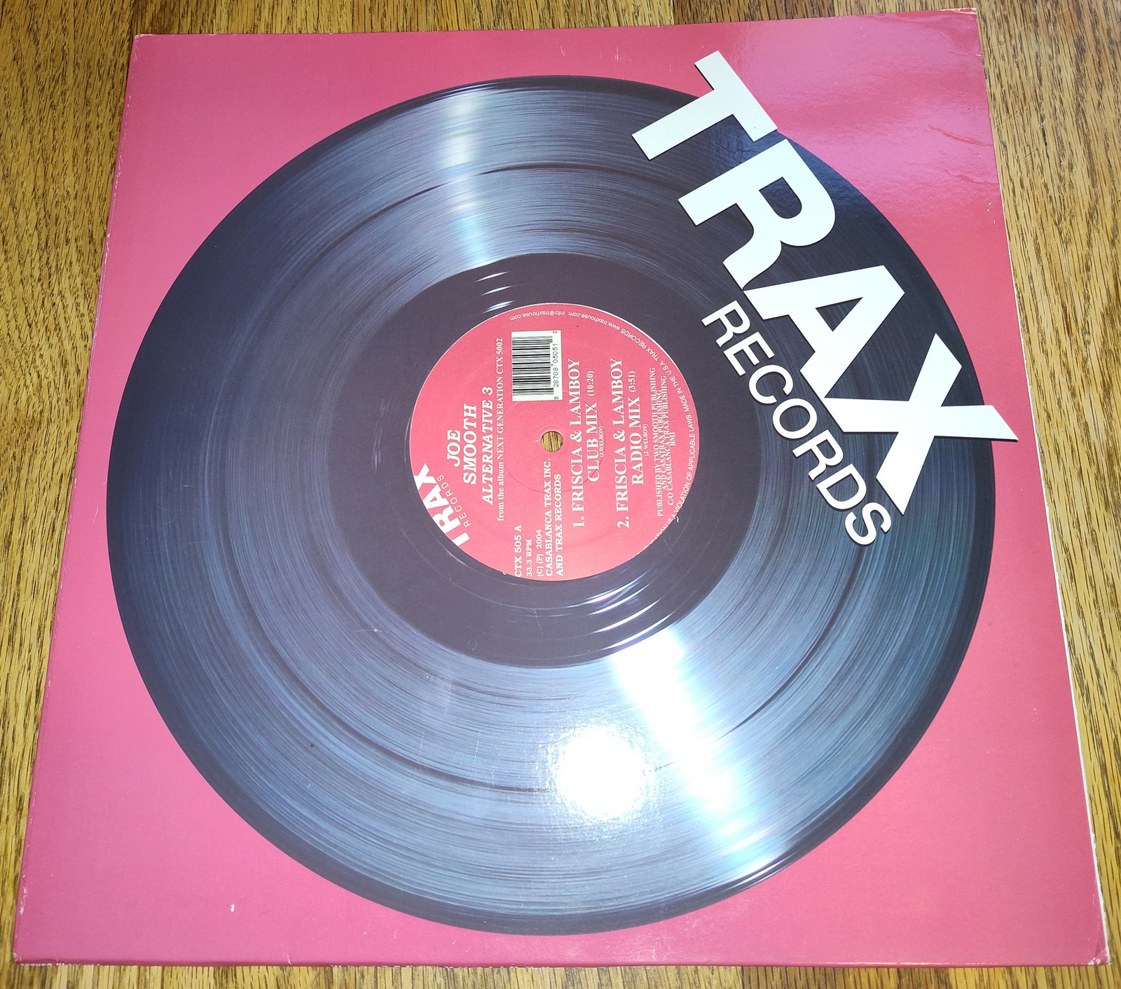 Joe Smooth Alternative 3 Vinyl Record 12" 33RPM Trax Promo 2004 Electronic - Image 5