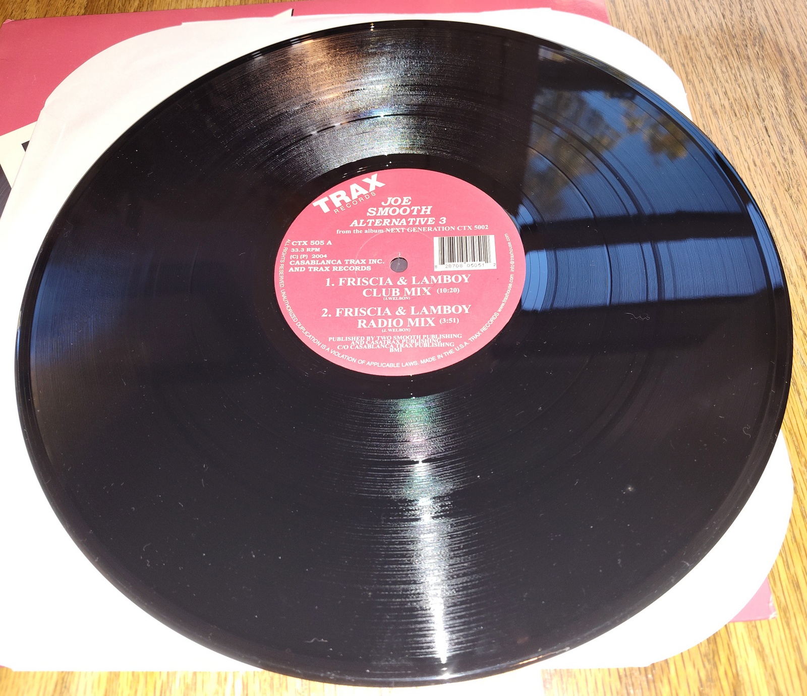 Joe Smooth Alternative 3 Vinyl Record 12" 33RPM Trax Promo 2004 Electronic - Image 7