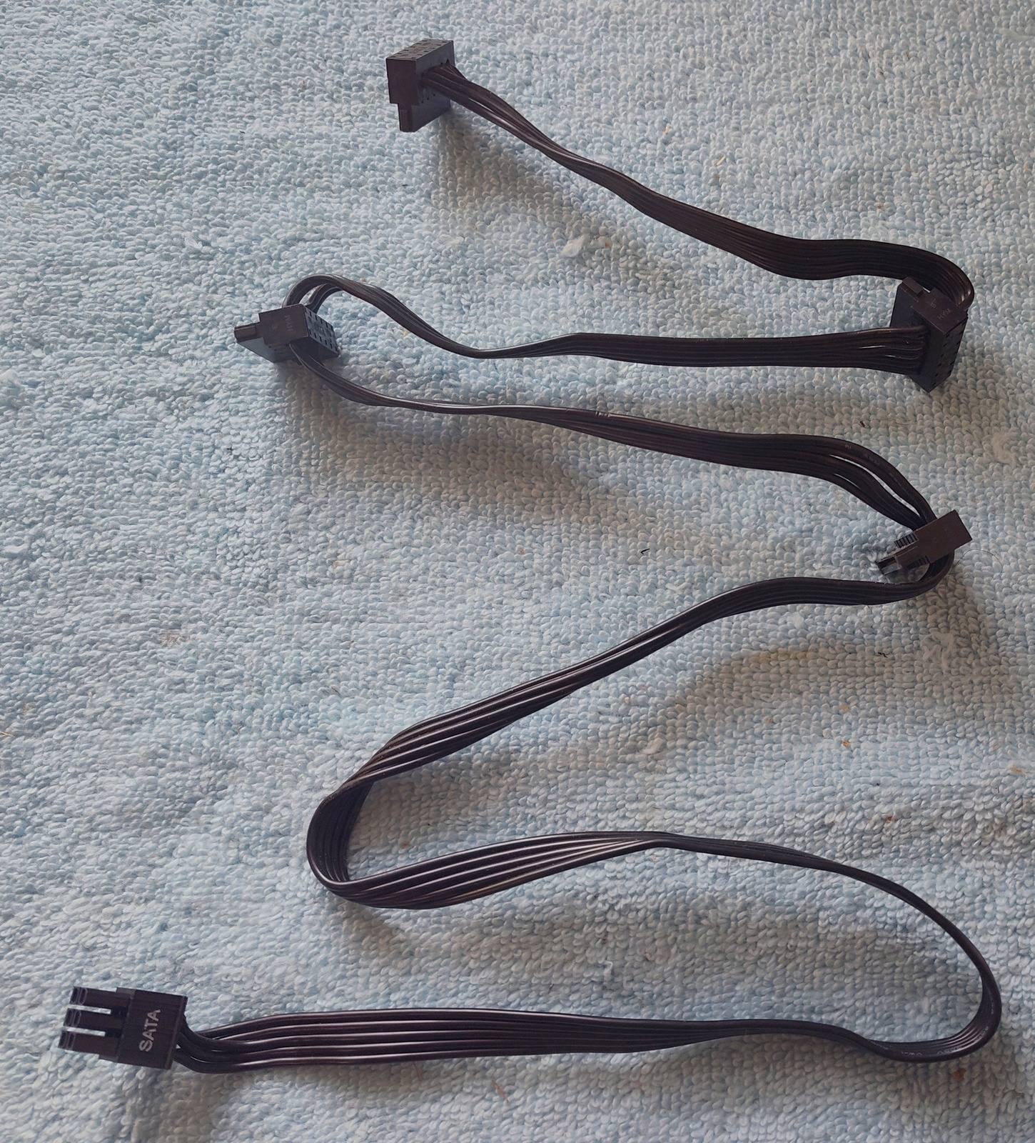 SATA HDD, Optical Drive Modular Power Cable for EVGA 850BQ Power Supply 38" Long