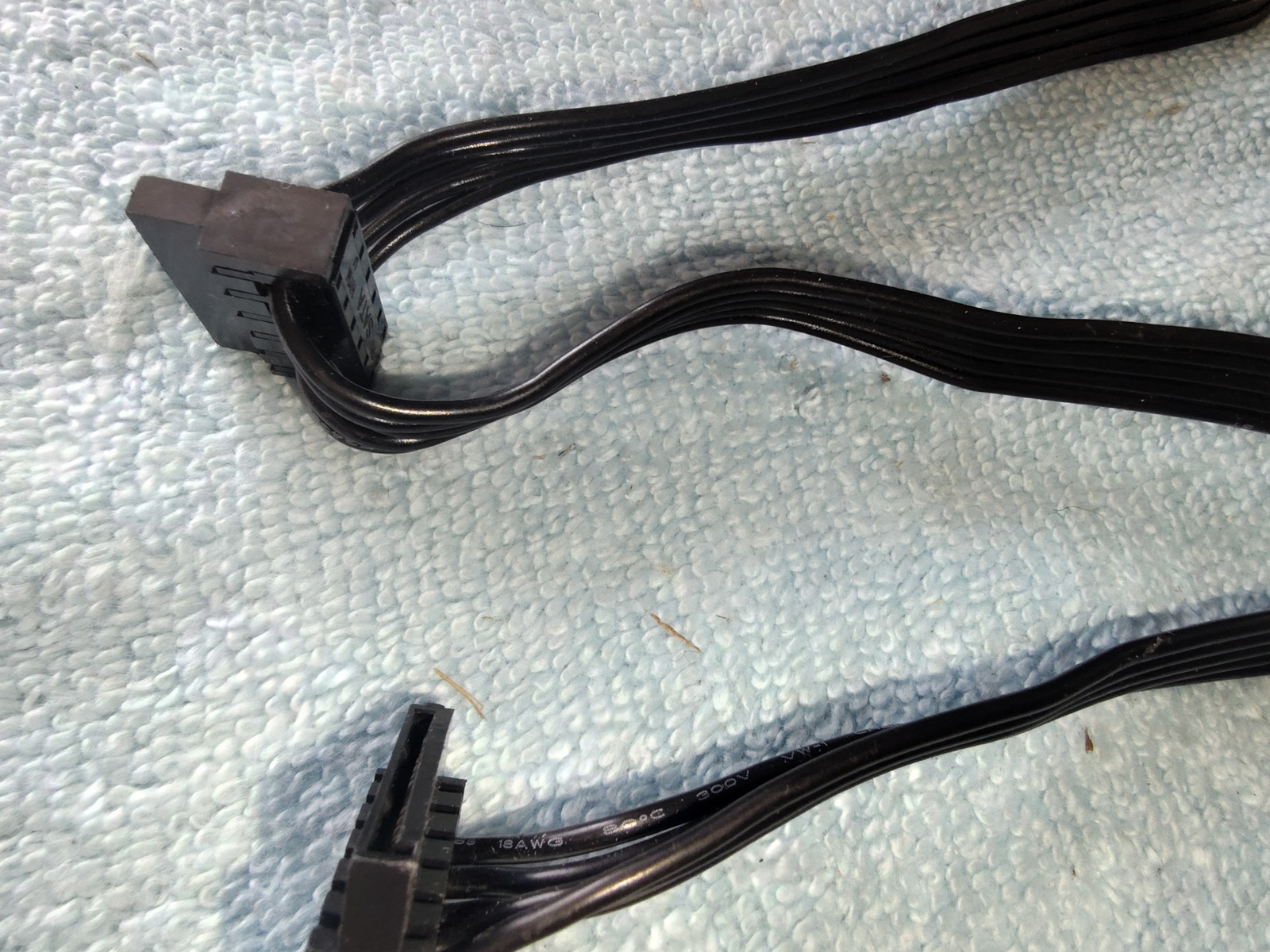 SATA HDD, Optical Drive Modular Power Cable for EVGA 850BQ Power Supply 38" Long - Image 4