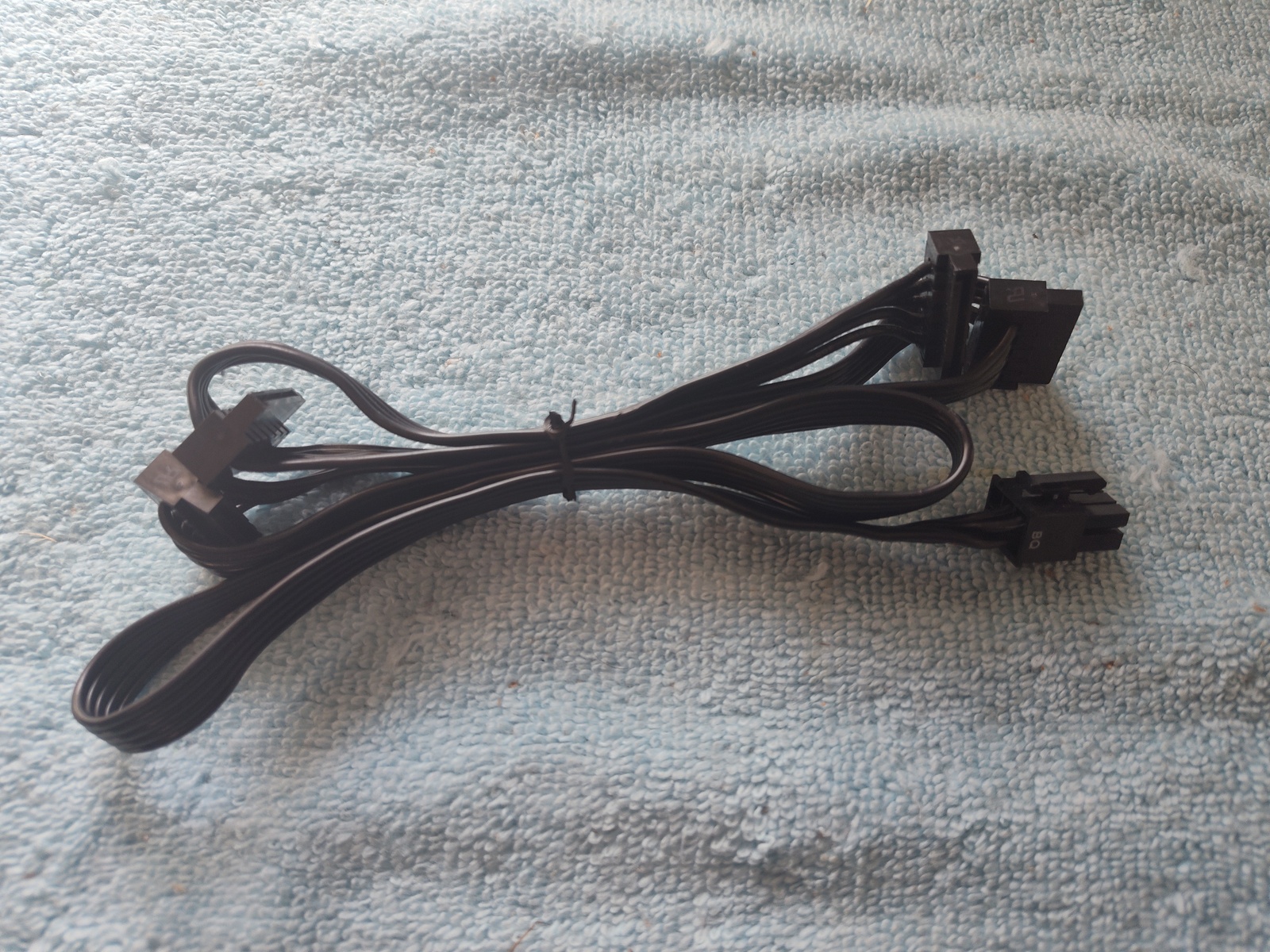 SATA HDD, Optical Drive Modular Power Cable for EVGA 850BQ Power Supply 38" Long - Image 5