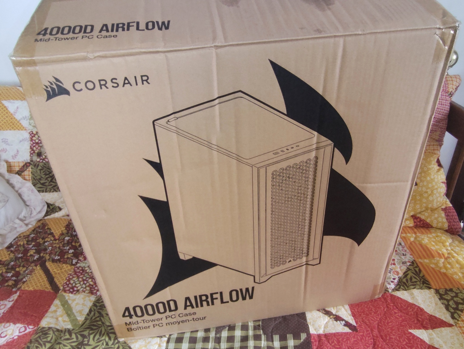 Original Shipping Box, Bag, Packing Foam for Black Corsair 4000D Airflow PC Case - Image 12