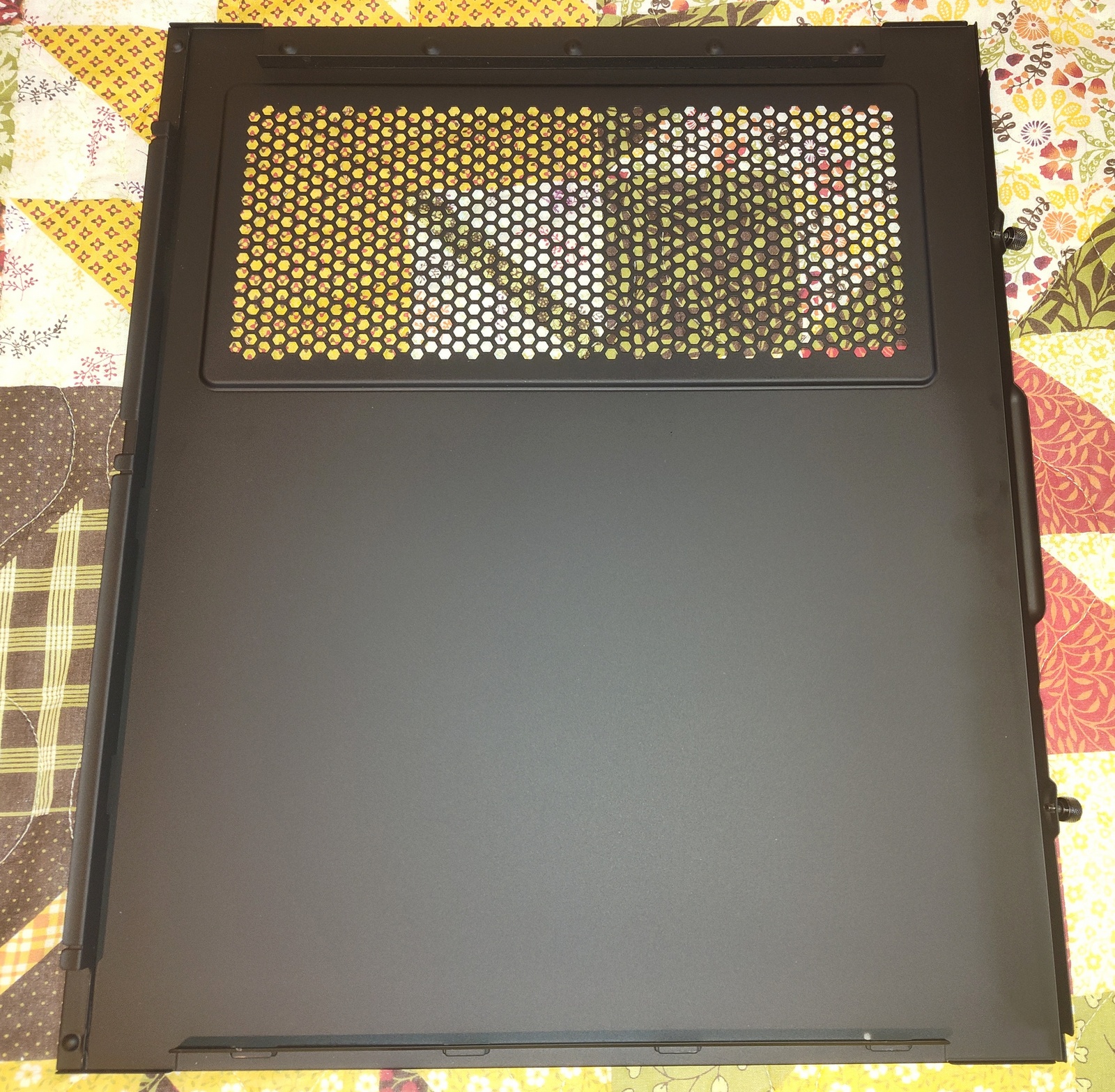 New Black Steel Metal Vented Side Panel Door 4 Corsair Crystal 680X RGB PC Case - Image 2