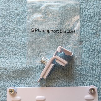 White Steel Magnetic GPU Support Bracket for Lian Li A3-mATX-WD Desktop PC Case