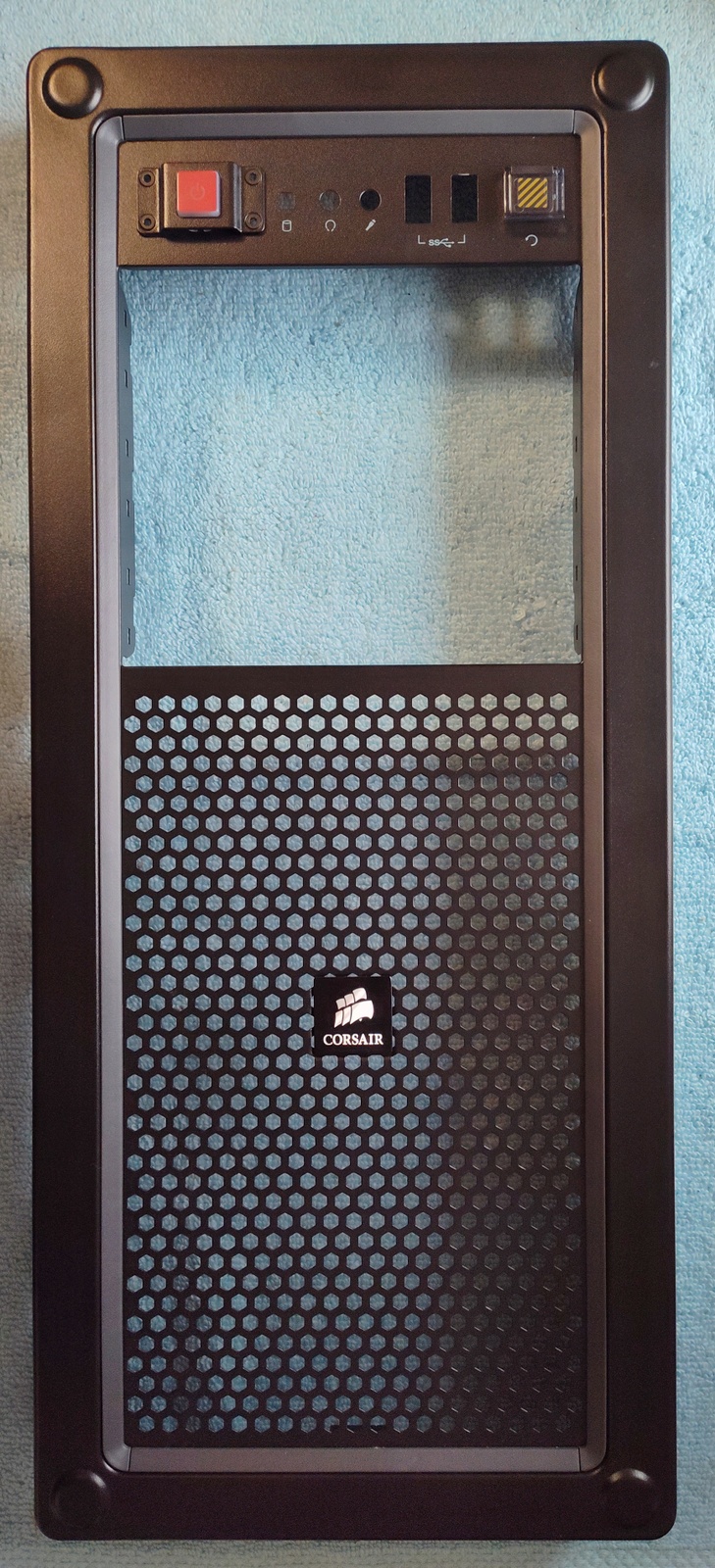 Black Steel Metal Front Panel Fascia Cover For Corsair Vengeance C70 PC Cases