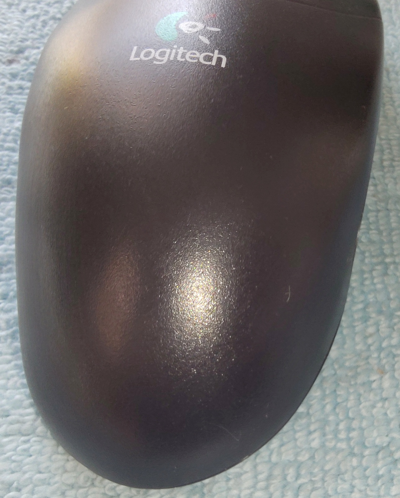Black Logitech PS2 PS/2 3 Button Ball Type Roller Scroll Mouse M-S48a 501426 - Image 3