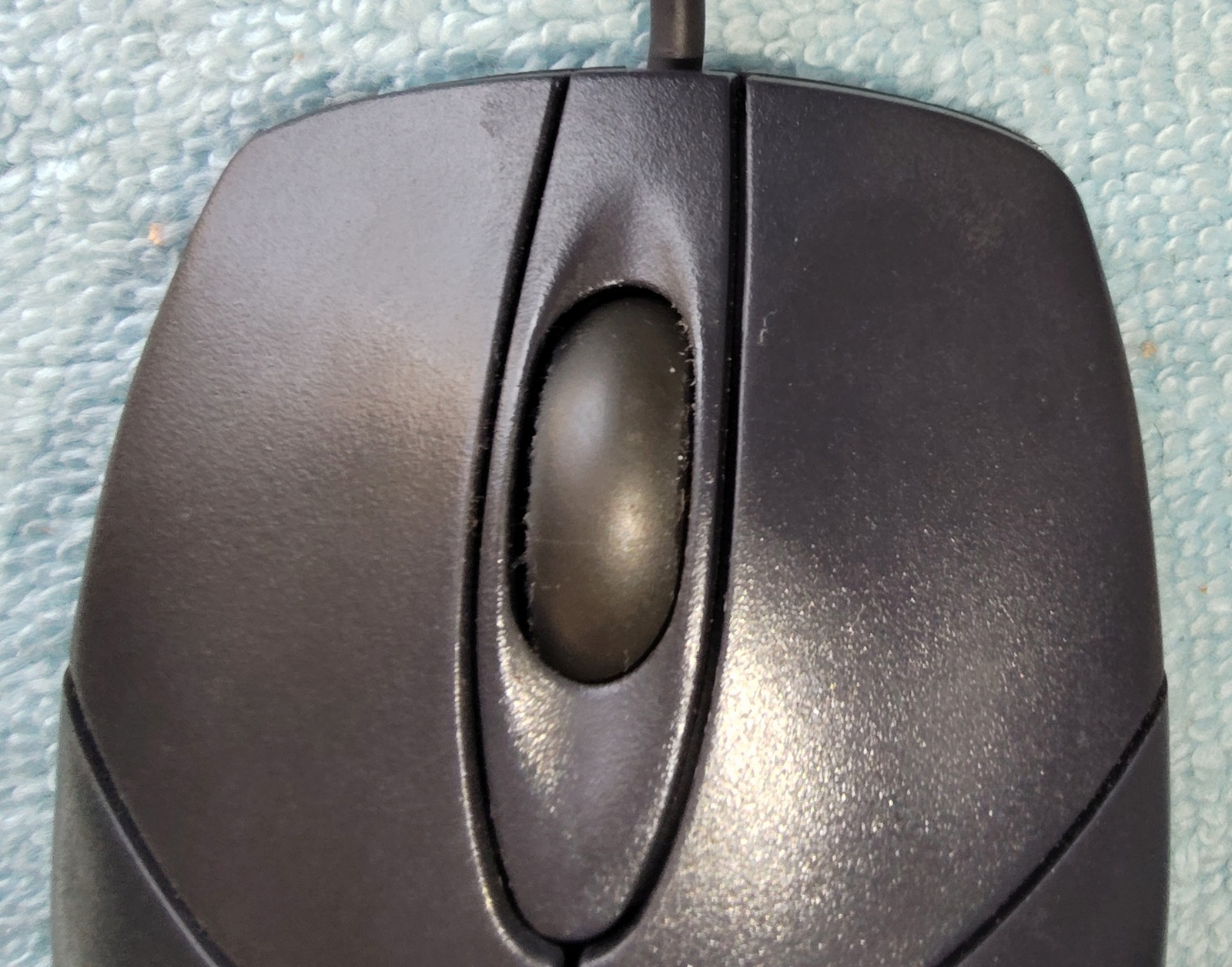 Black Logitech PS2 PS/2 3 Button Ball Type Roller Scroll Mouse M-S48a 501426 - Image 4