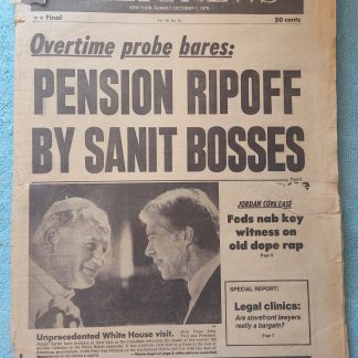 New York Daily News 7 Oct 1979 Pope John Paul II Visits Washington DC Orioles ++