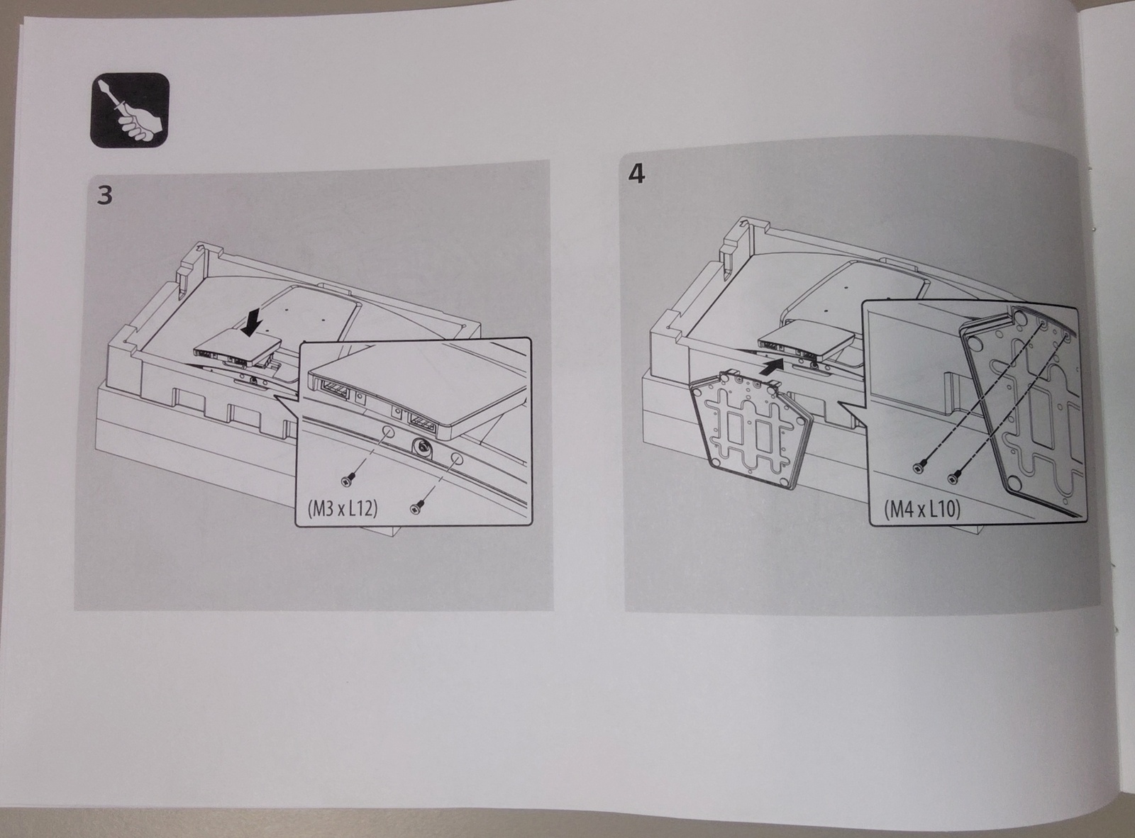 New Open Box Black LG 27GS60QC-B Monitor Screen Display Stand Base Holder Screws - Image 5