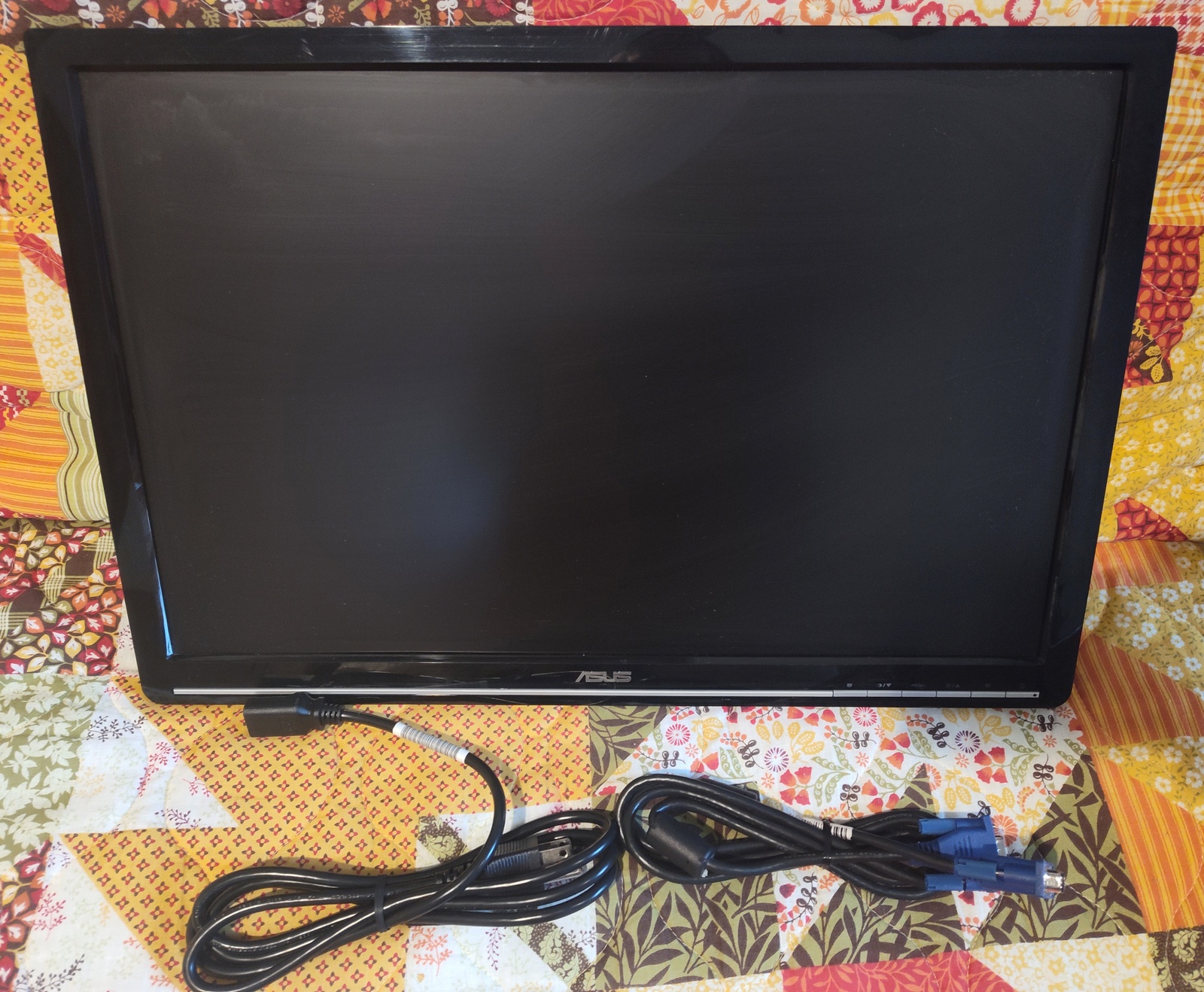 Black Asus VW221D WSXGA 1680 x 1050 Monitor Screen Display 2008 No Stand