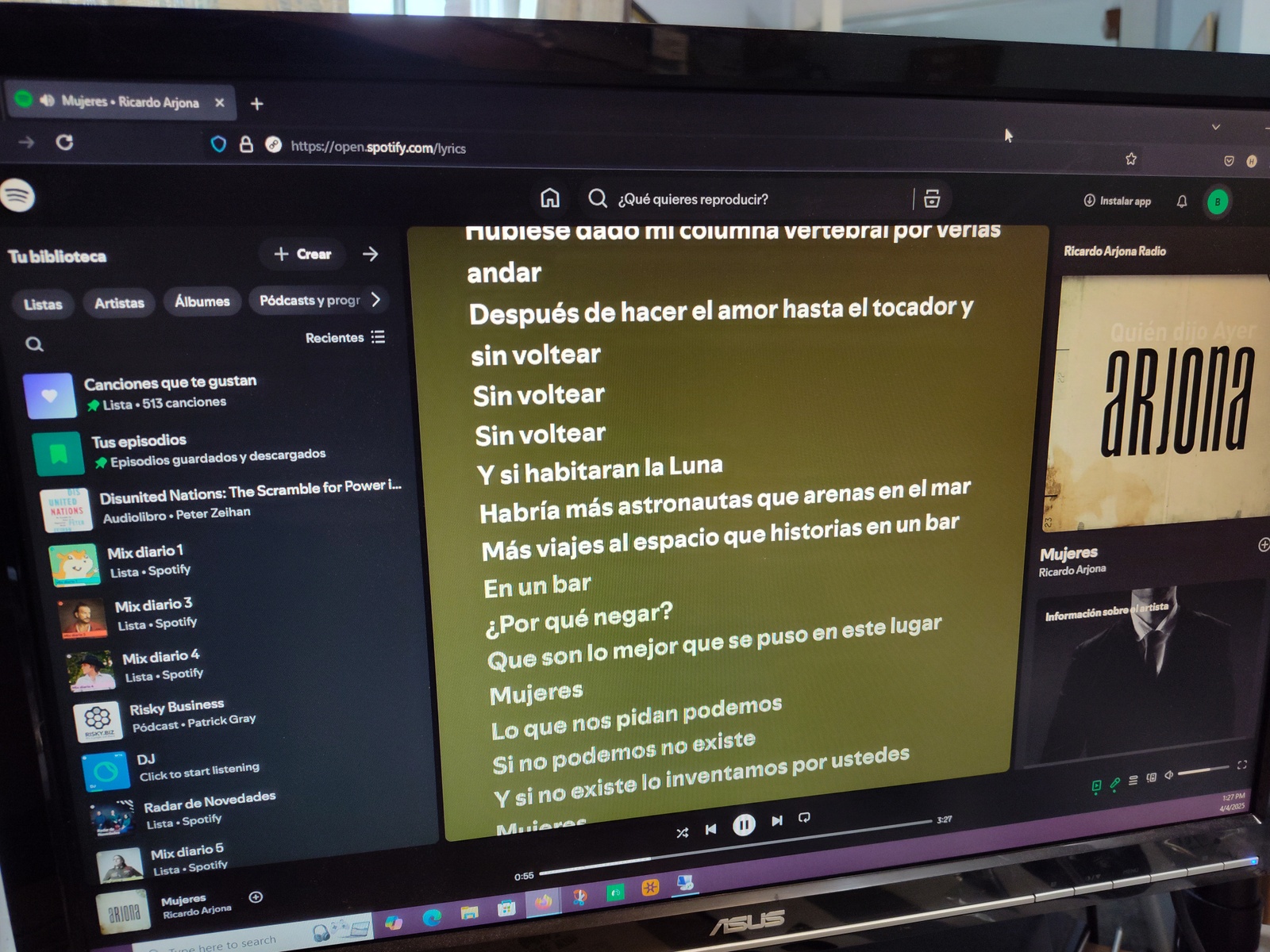 Black Asus VW221D WSXGA 1680 x 1050 Monitor Screen Display 2008 No Stand - Image 9