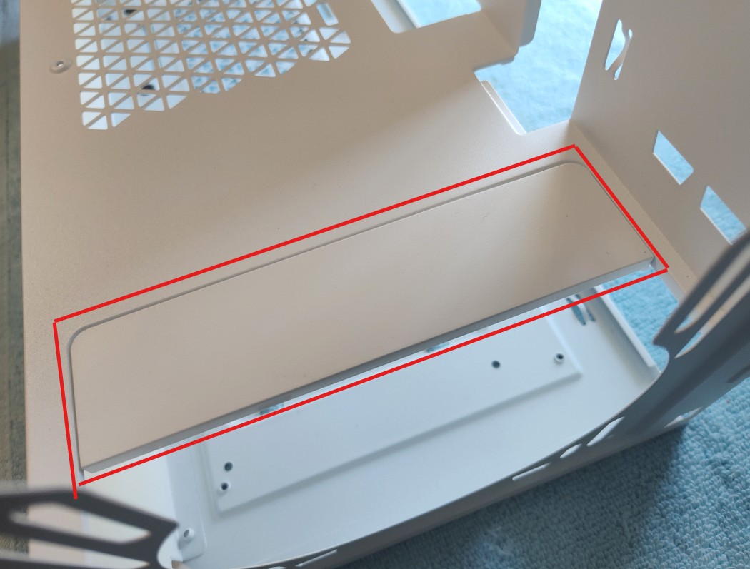 White Plastic PSU Shroud Cover Plate 66UW for Corsair iCUE 4000X 4000D Airflow - Image 7