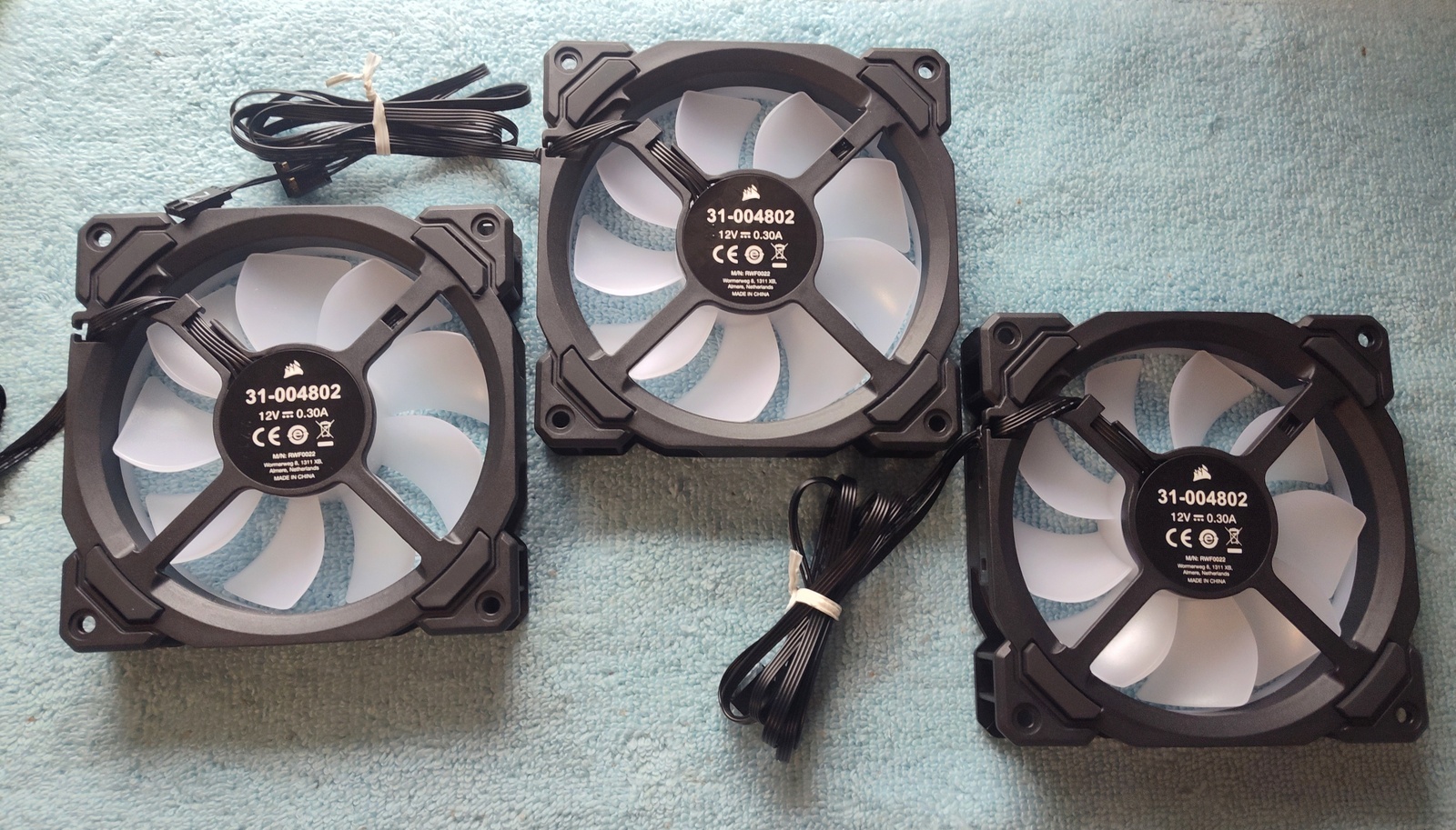 Set of 3 120mm LL120 Case Cooling Fan 4 Corsair Crystal 680X RGB Desktop PC Case - Image 2