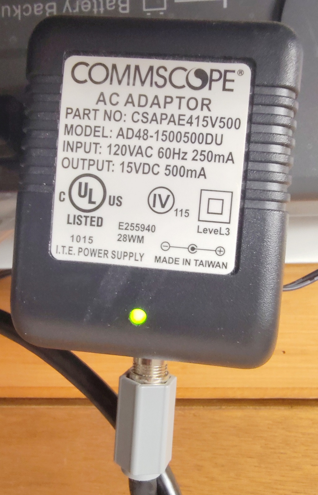 Commscope Home Connect CSMPI Coax Power Inserter w/ AC Adapter AD48-1500500DU - Image 6