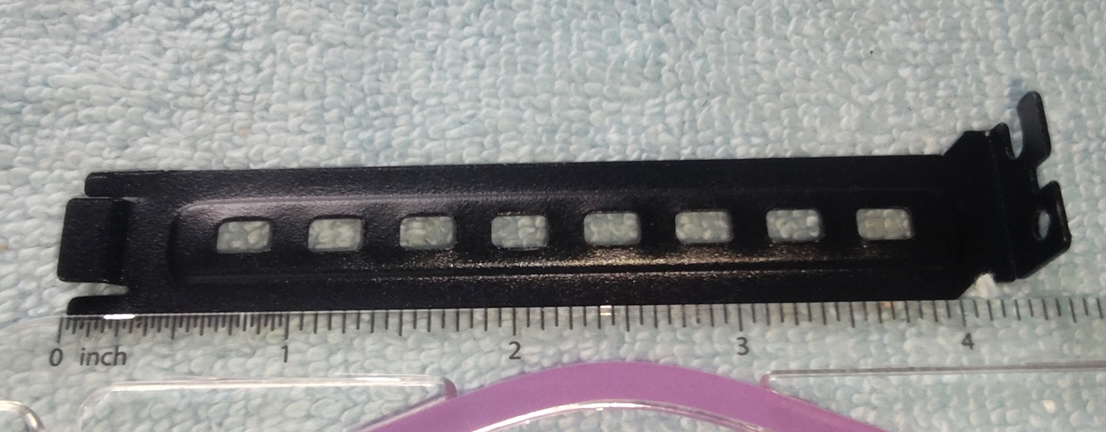 Black Steel Vented PCIe Slot Cover Bracket for Corsair Crystal 680X RGB PC Case - Image 4