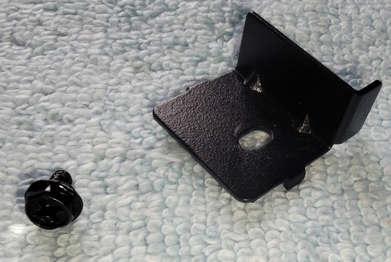 Black Metal Power Supply Retainer Bracket for Corsair 680X RGB Computer PC Case