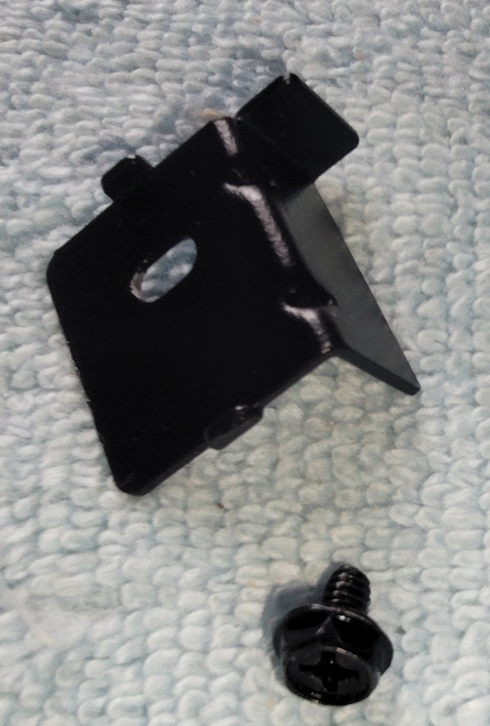 Black Metal Power Supply Retainer Bracket for Corsair 680X RGB Computer PC Case - Image 2