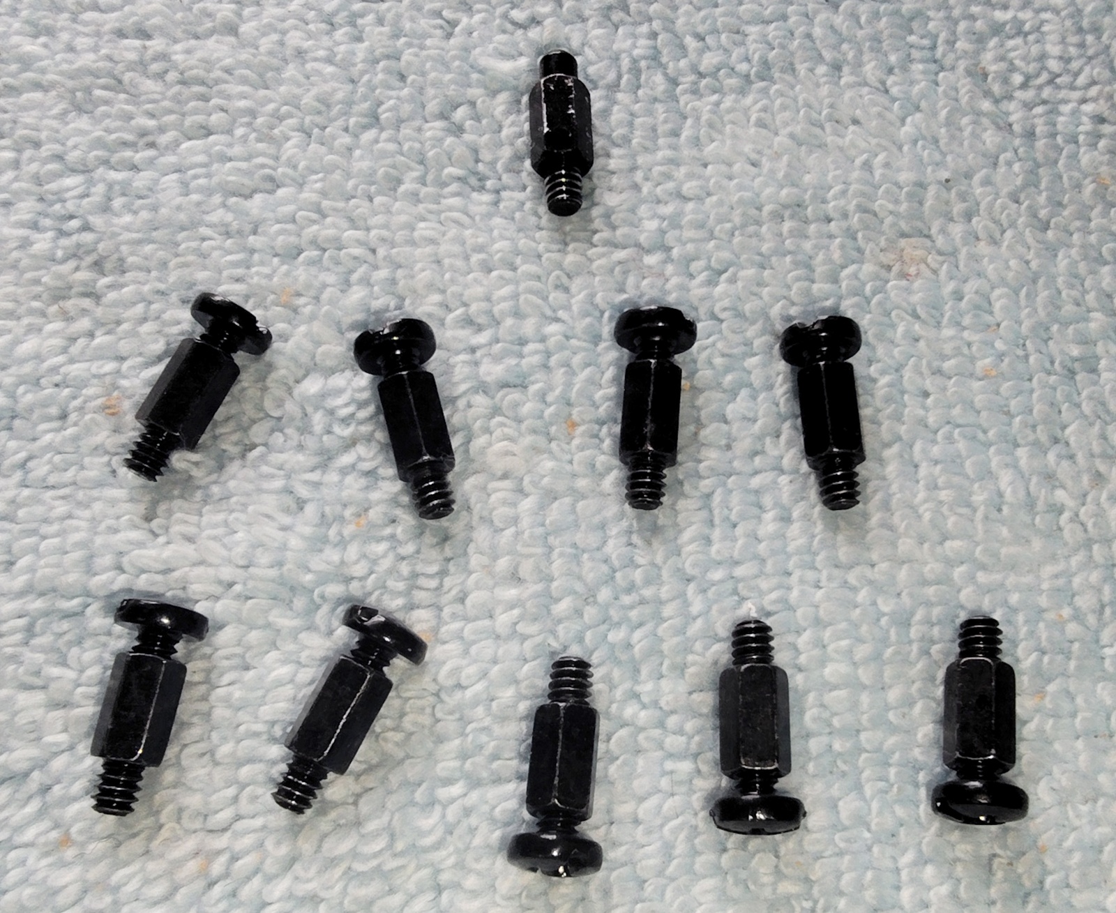 Set of Black Motherboard Standoffs & Screws for Corsair 680X RGB Computer Case - Image 2