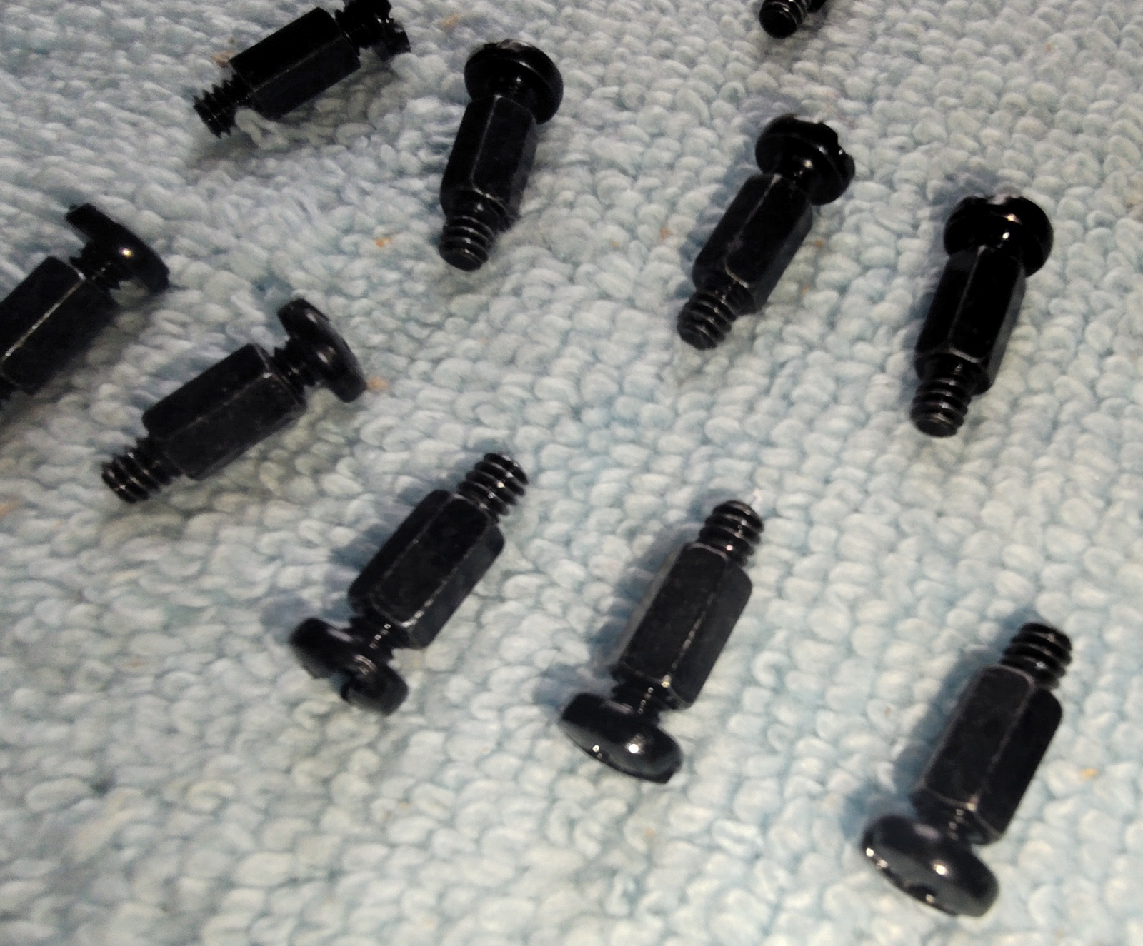 Set of Black Motherboard Standoffs & Screws for Corsair 680X RGB Computer Case - Image 4