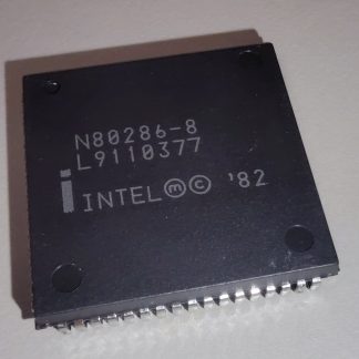 Intel N80286-8 L9110377 CPU Processor Chip Black PLCC-68 Package 1982 Malaysia